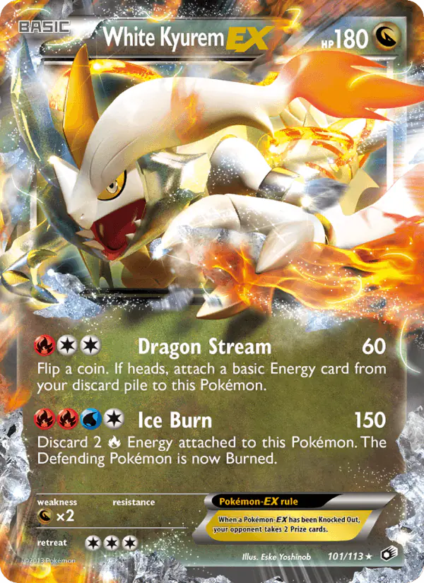 Carta White Kyurem-EX 101/113 de Legendary Treasures