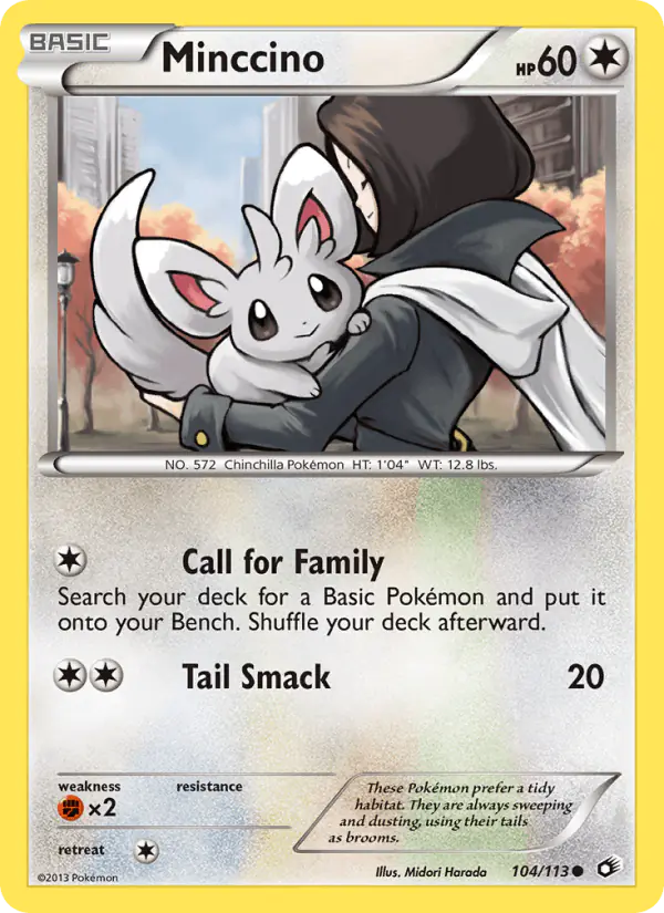 Carta Minccino 104/113 de Legendary Treasures