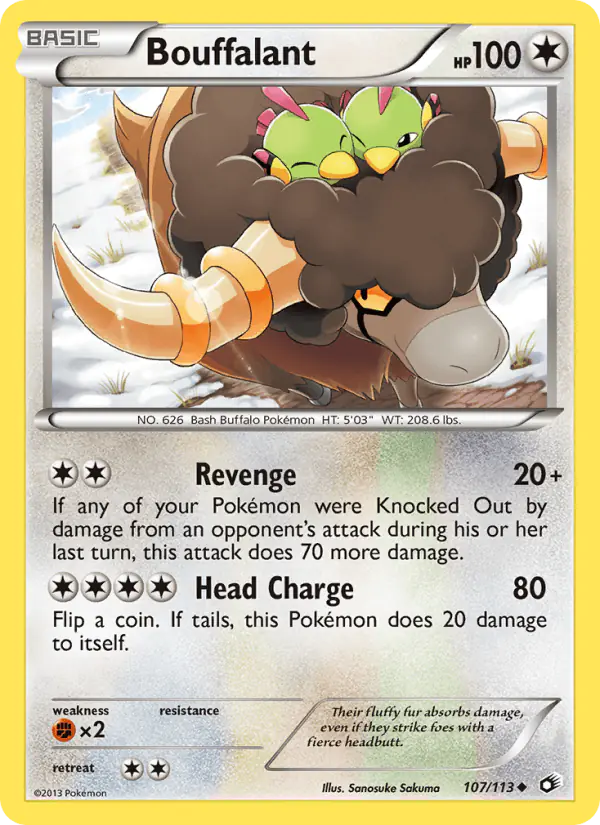 Carta Bouffalant 107/113 de Legendary Treasures