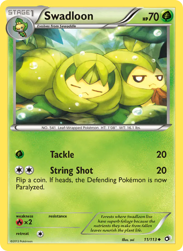 Carta Swadloon 11/113 de Legendary Treasures