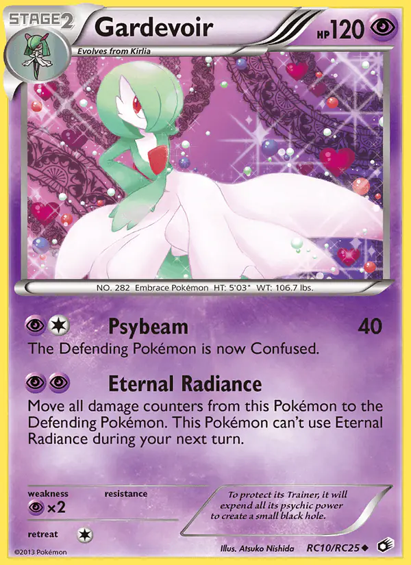 Carta Gardevoir RC10 de Legendary Treasures