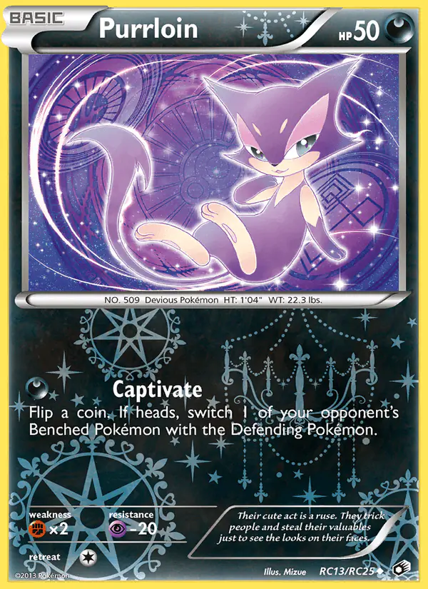Carta Purrloin RC13 de Legendary Treasures