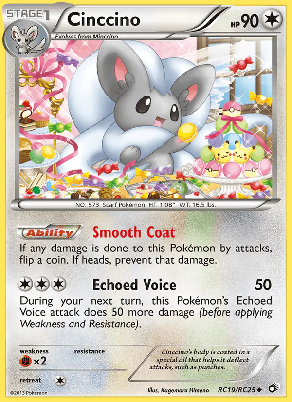 Carta Cinccino RC19 de Legendary Treasures
