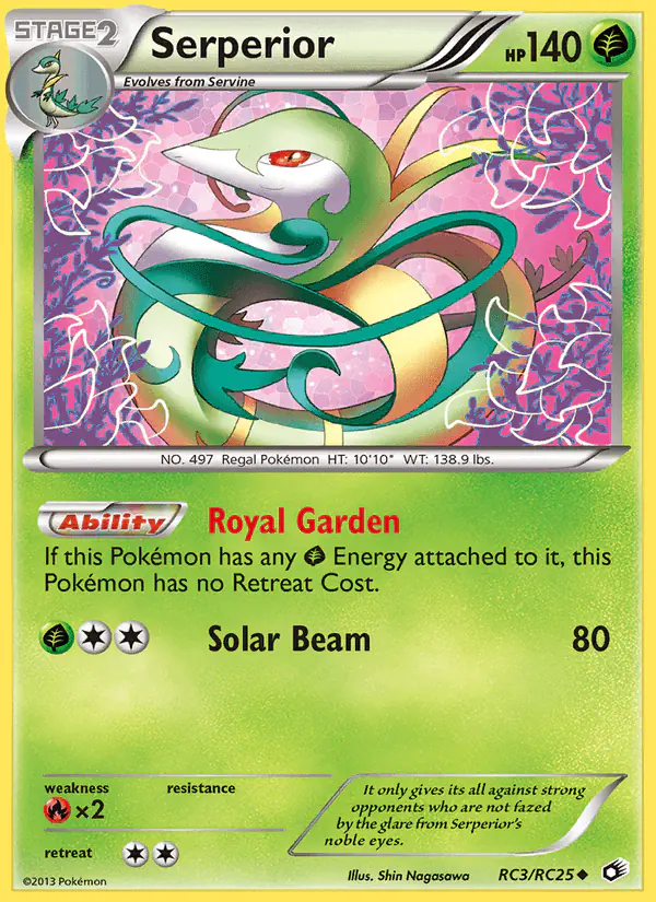 Carta Serperior RC3 de Legendary Treasures