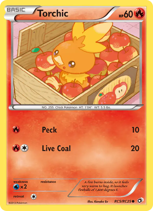 Carta Torchic RC5 de Legendary Treasures