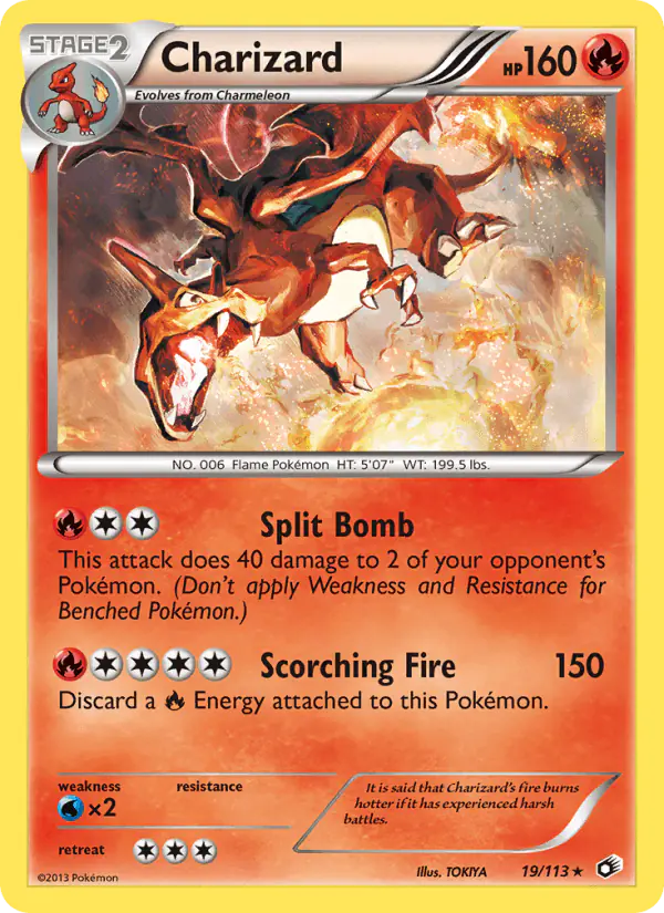 Carta Charizard 19/113 de Legendary Treasures