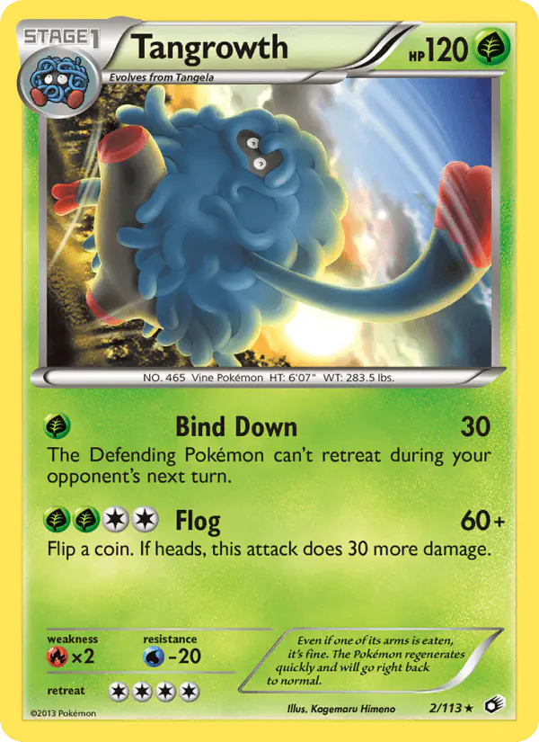 Carta Tangrowth 2/113 de Legendary Treasures