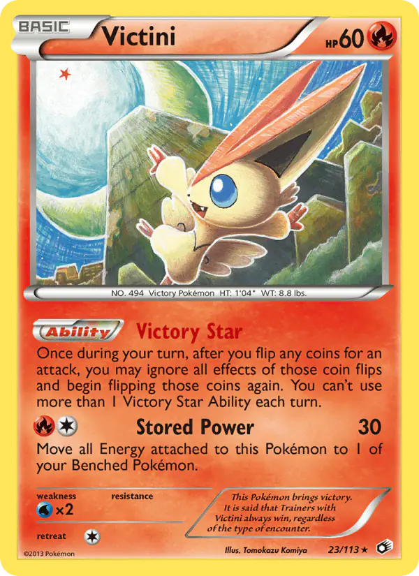 Carta Victini 23/113 de Legendary Treasures