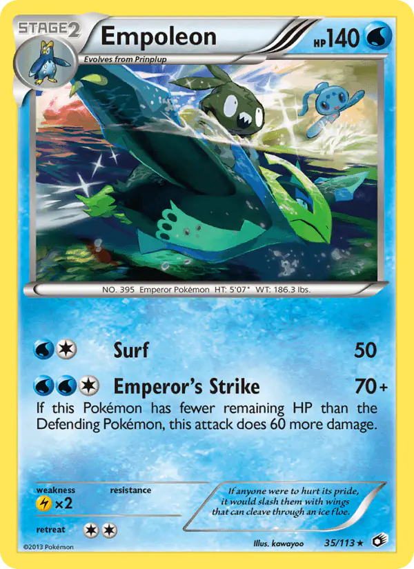 Carta Empoleon 35/113 de Legendary Treasures