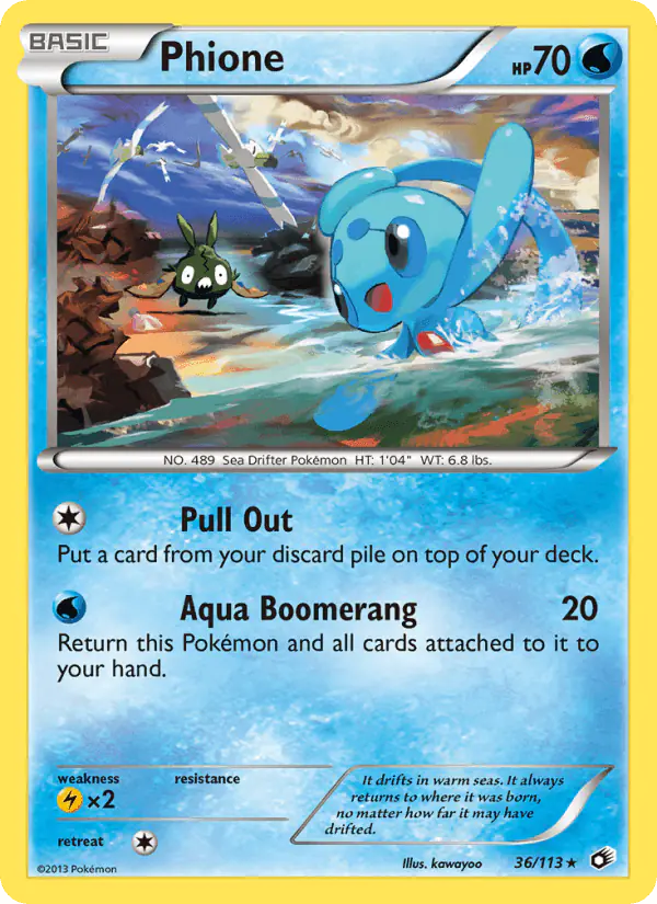 Carta Phione 36/113 de Legendary Treasures