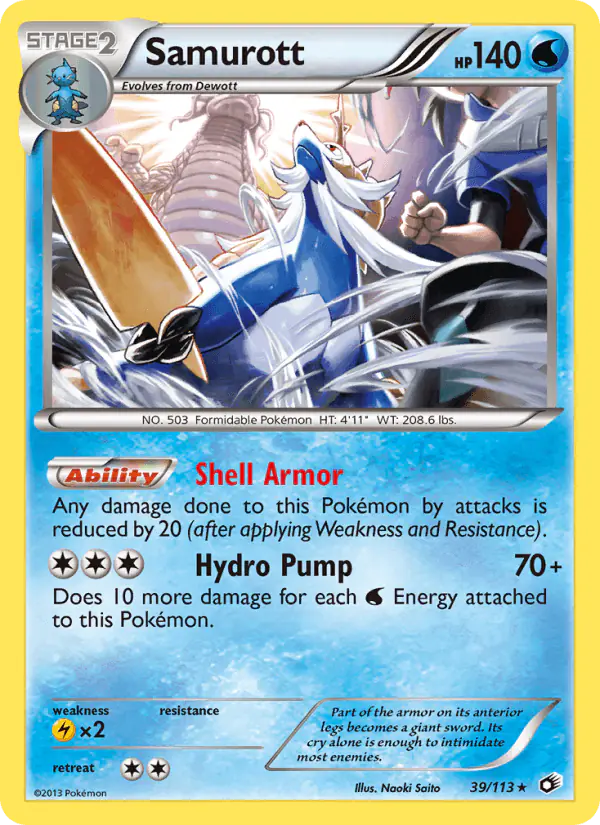 Carta Samurott 39/113 de Legendary Treasures