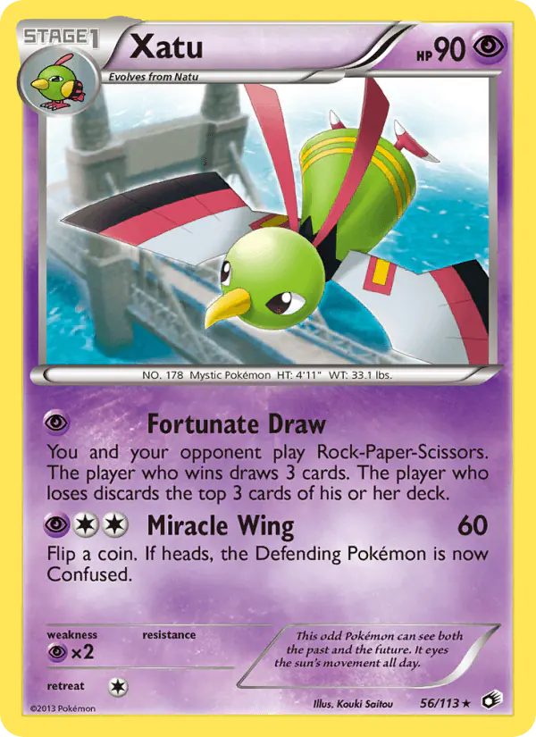 Carta Xatu 56/113 de Legendary Treasures