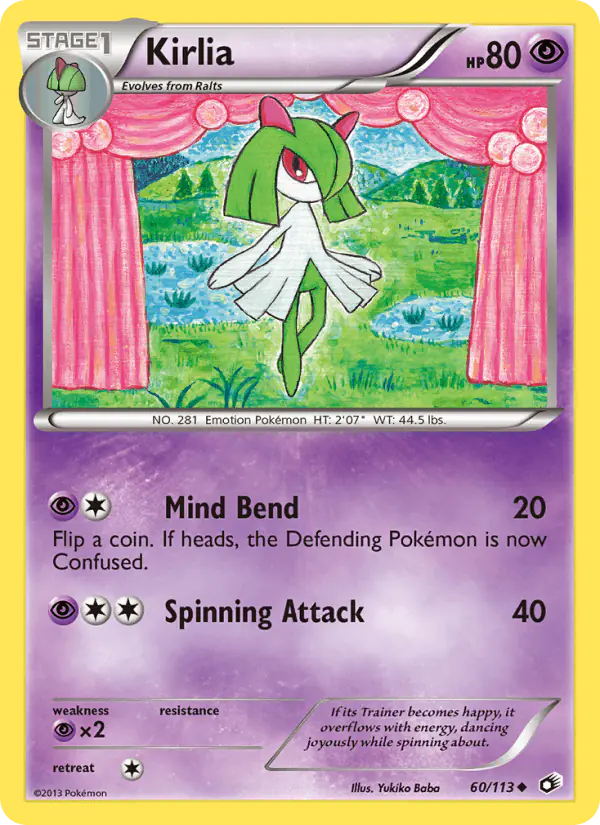 Carta Kirlia 60/113 de Legendary Treasures