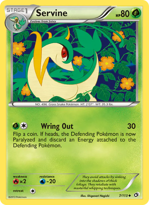 Carta Servine 7/113 de Legendary Treasures