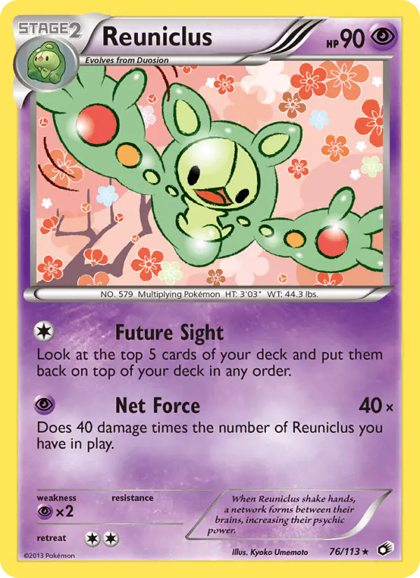 Carta Reuniclus 76/113 de Legendary Treasures