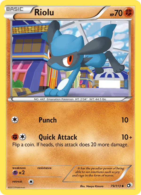 Carta Riolu 79/113 de Legendary Treasures