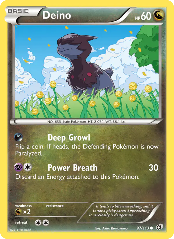 Carta Deino 97/113 de Legendary Treasures