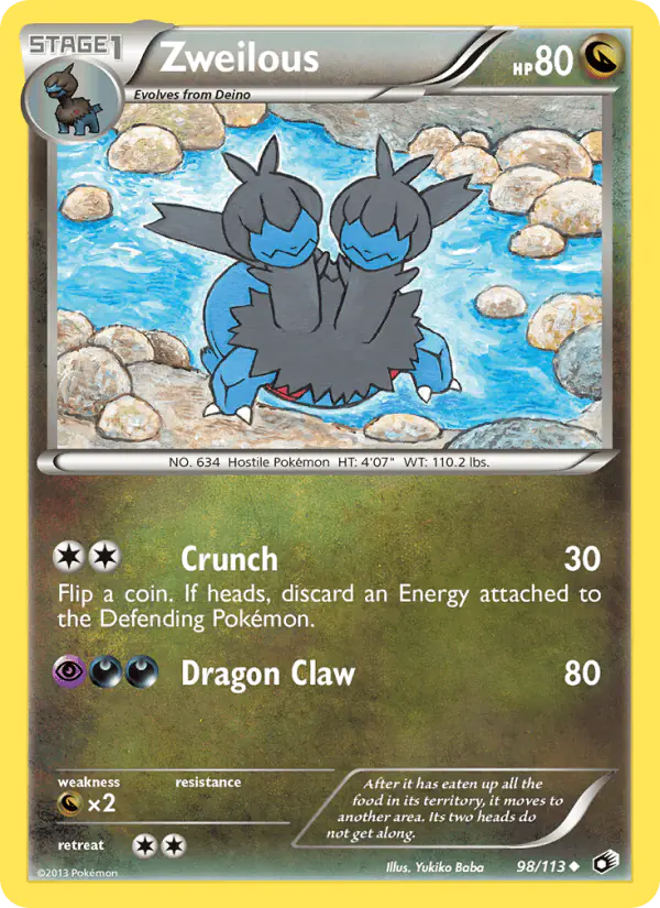 Carta Zweilous 98/113 de Legendary Treasures