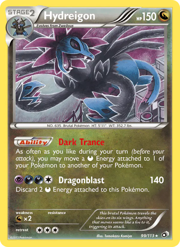 Carta Hydreigon 99/113 de Legendary Treasures