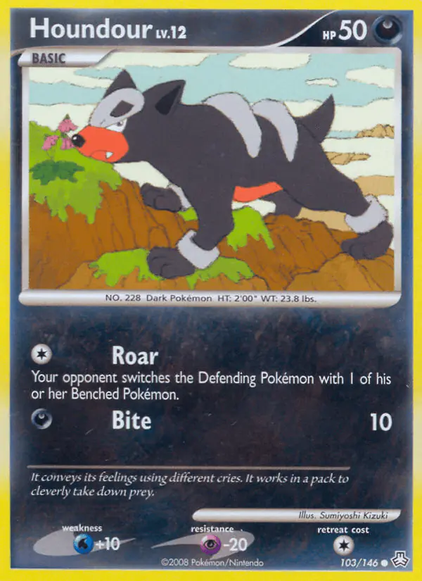 Carta Houndour 103/146 de Legends Awakened