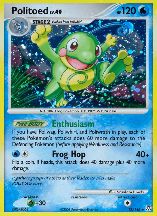 Carta Politoed 12/146 de Legends Awakened