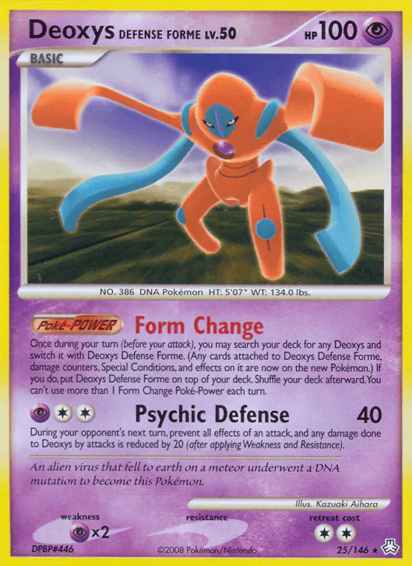 Carta Deoxys Defense Forme 25/146 de Legends Awakened
