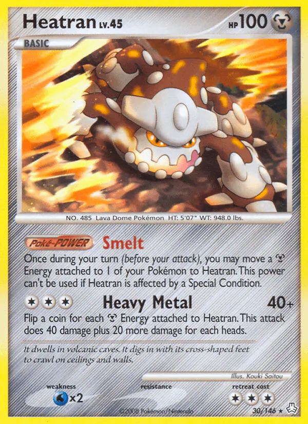 Carta Heatran 30/146 de Legends Awakened