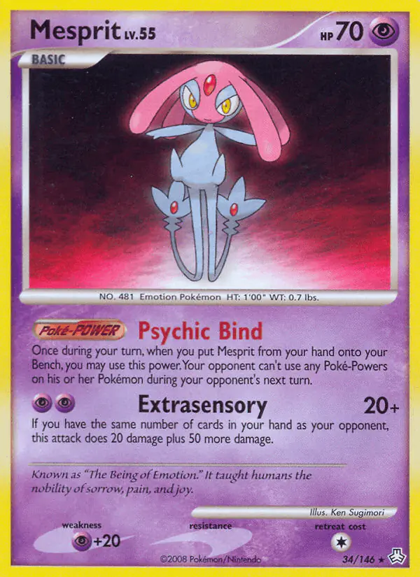Carta Mesprit 34/146 de Legends Awakened