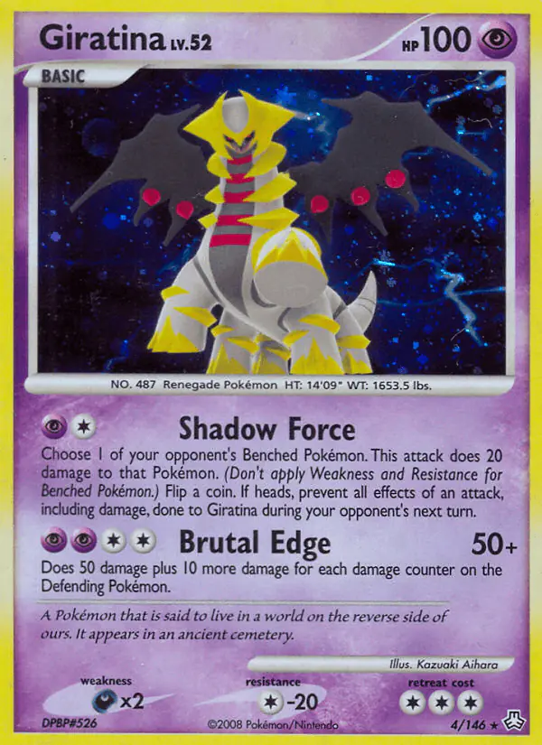 Carta Giratina 4/146 de Legends Awakened