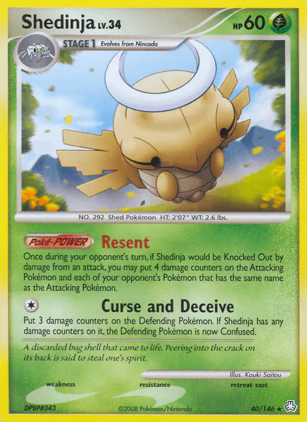 Carta Shedinja 40/146 de Legends Awakened