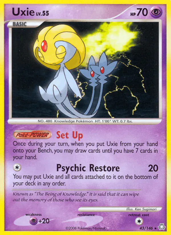 Carta Uxie 43/146 de Legends Awakened