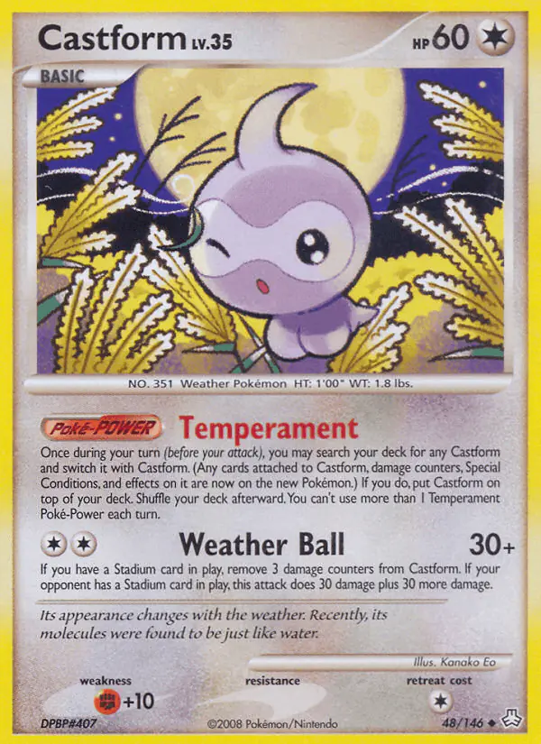 Carta Castform 48/146 de Legends Awakened