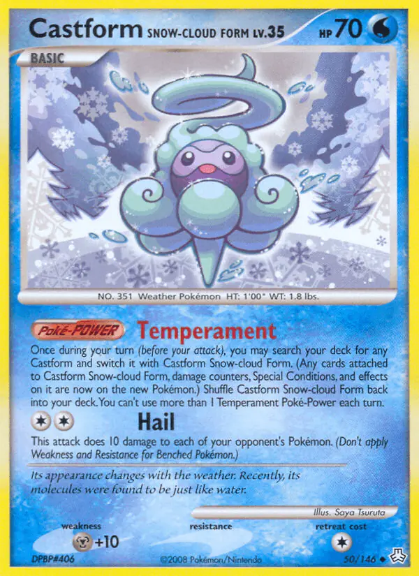 Carta Castform Snow-cloud Form 50/146 de Legends Awakened
