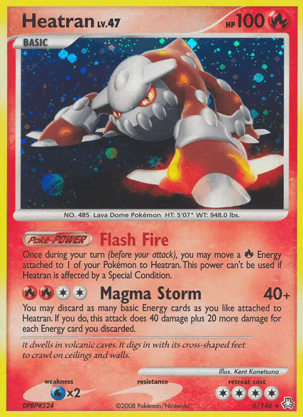 Carta Heatran 6/146 de Legends Awakened
