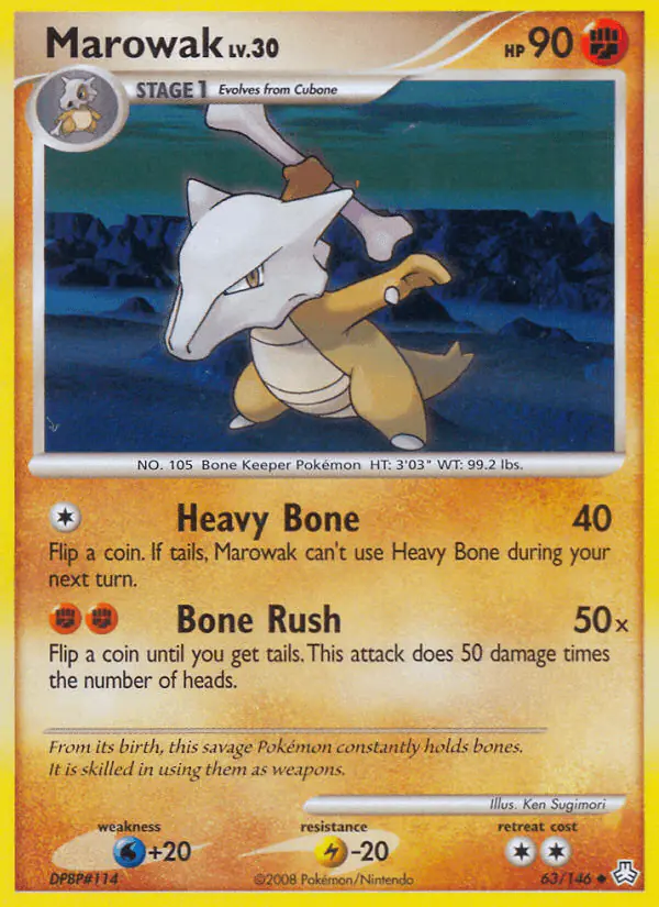 Carta Marowak 63/146 de Legends Awakened