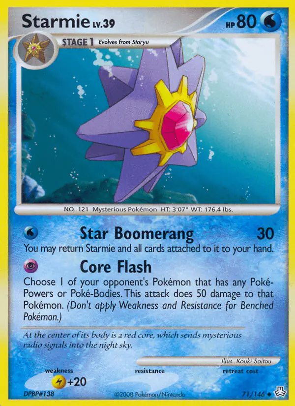 Carta Starmie 71/146 de Legends Awakened