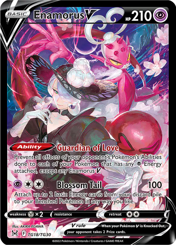 Carta Enamorus V TG18 de Lost Origin Trainer Gallery
