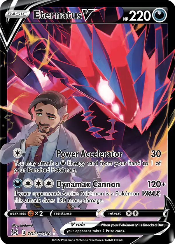 Carta Eternatus V TG21 de Lost Origin Trainer Gallery