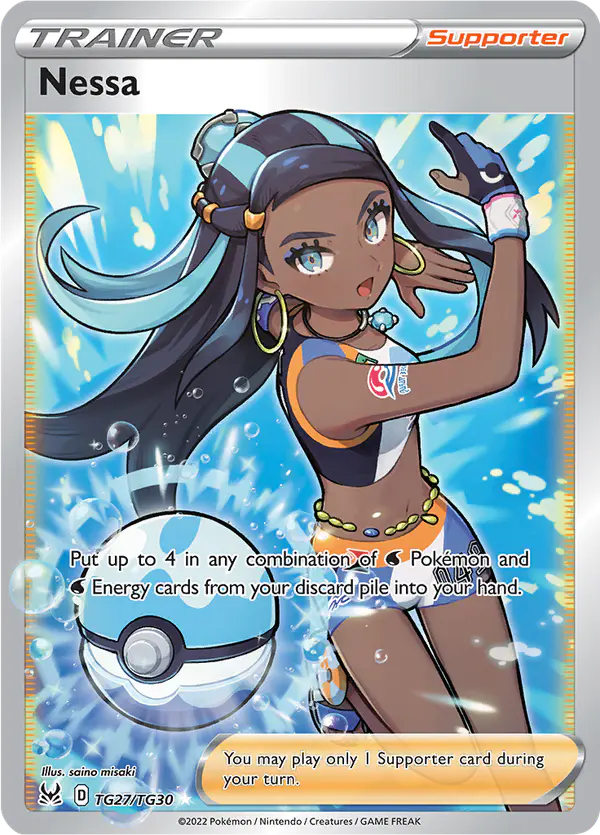 Carta Nessa TG27 de Lost Origin Trainer Gallery