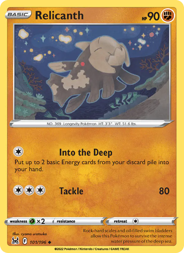 Carta Relicanth 101/196 de Lost Origin