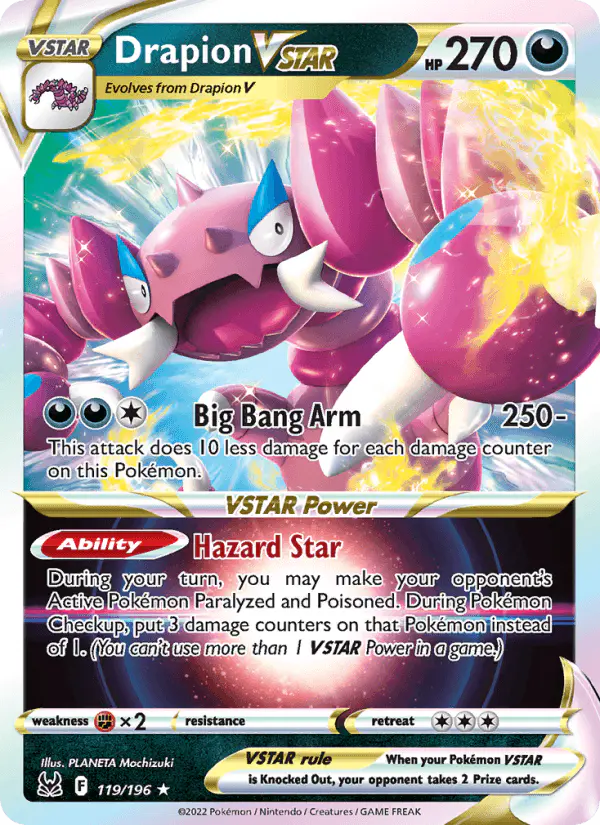 Carta Drapion VSTAR 119/196 de Lost Origin