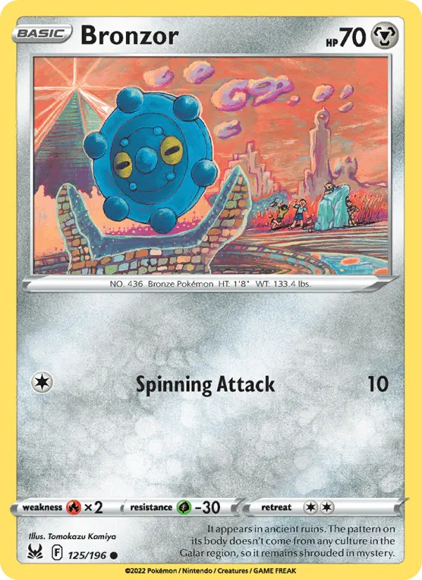 Carta Bronzor 125/196 de Lost Origin