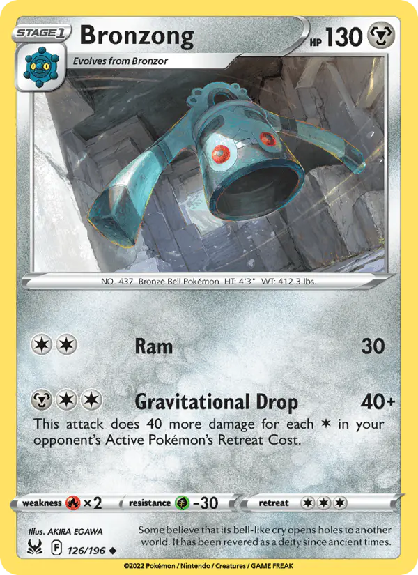 Carta Bronzong 126/196 de Lost Origin