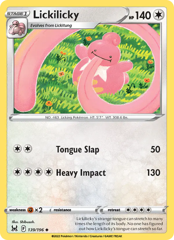 Carta Lickilicky 139/196 de Lost Origin