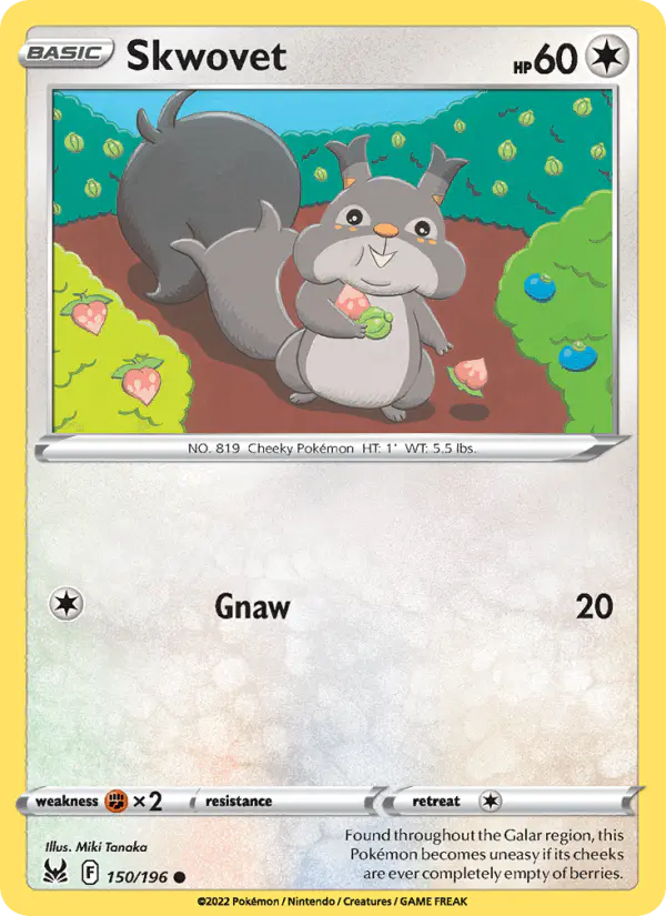 Carta Skwovet 150/196 de Lost Origin