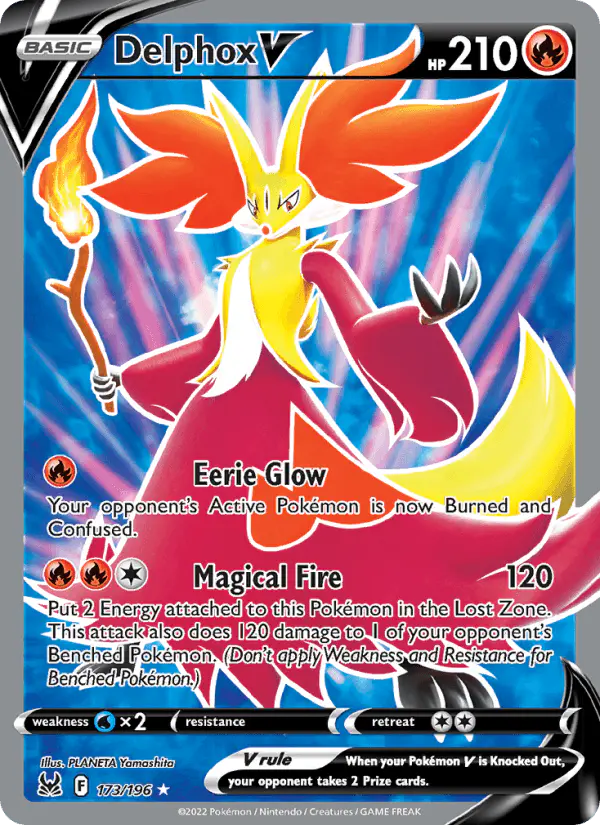 Carta Delphox V 173/196 de Lost Origin
