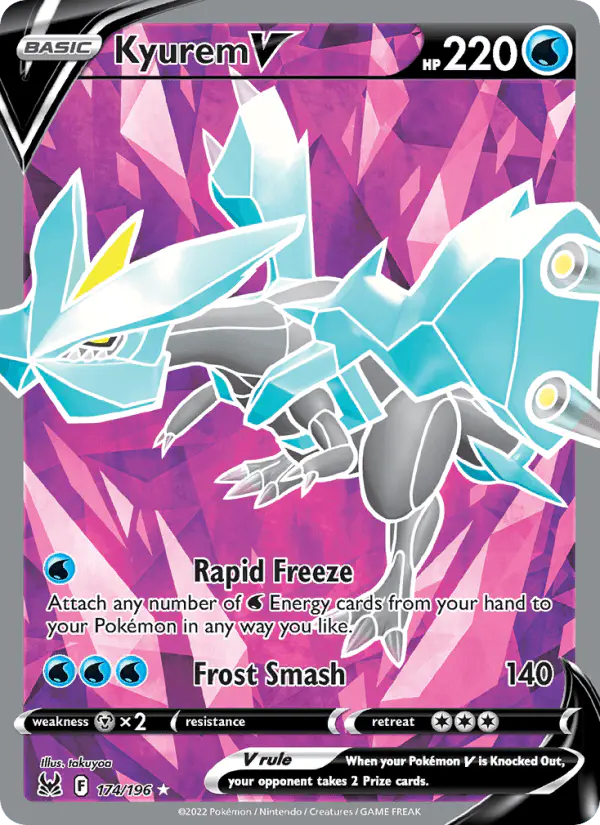 Carta Kyurem V 174/196 de Lost Origin
