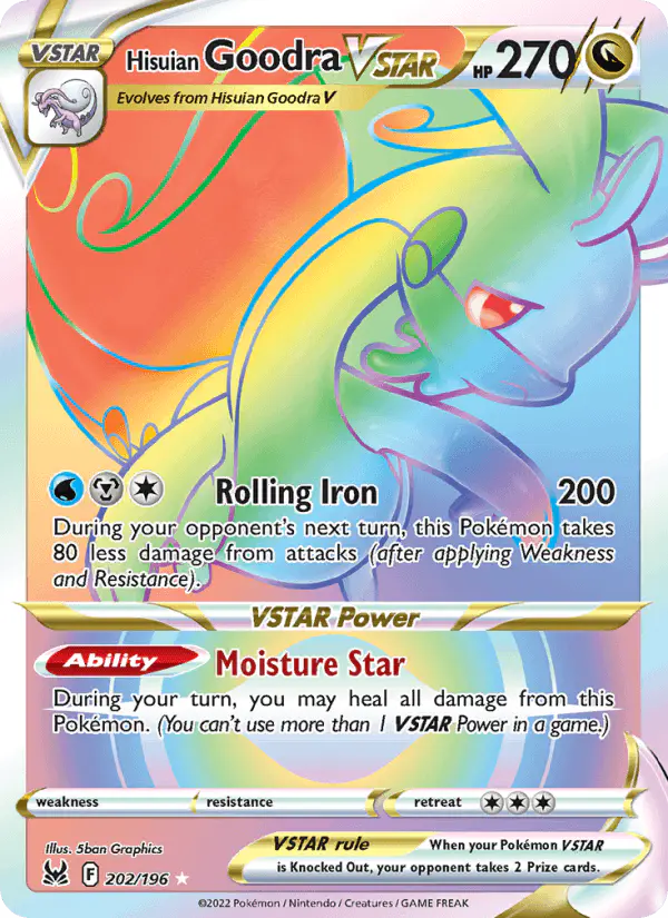 Carta Hisuian Goodra VSTAR 202/196 de Lost Origin