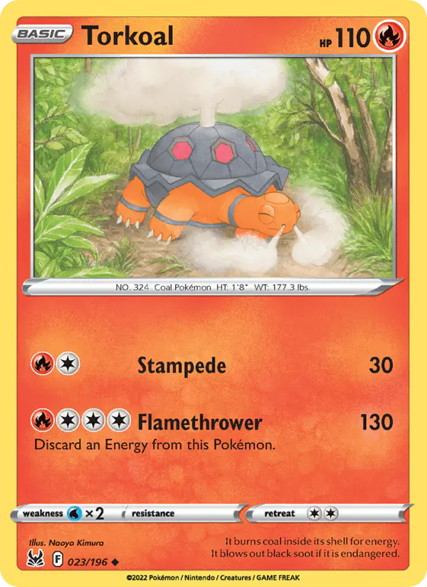 Carta Torkoal 023/196 de Lost Origin