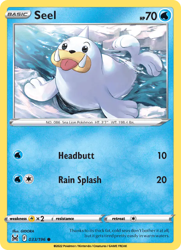 Carta Seel 033/196 de Lost Origin